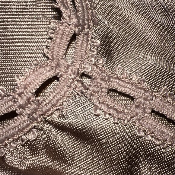 Vanity Fair Petite Vintage 60/70s Button Up Nightgown Nylon Satin Lace USA Made - Picture 6 of 10